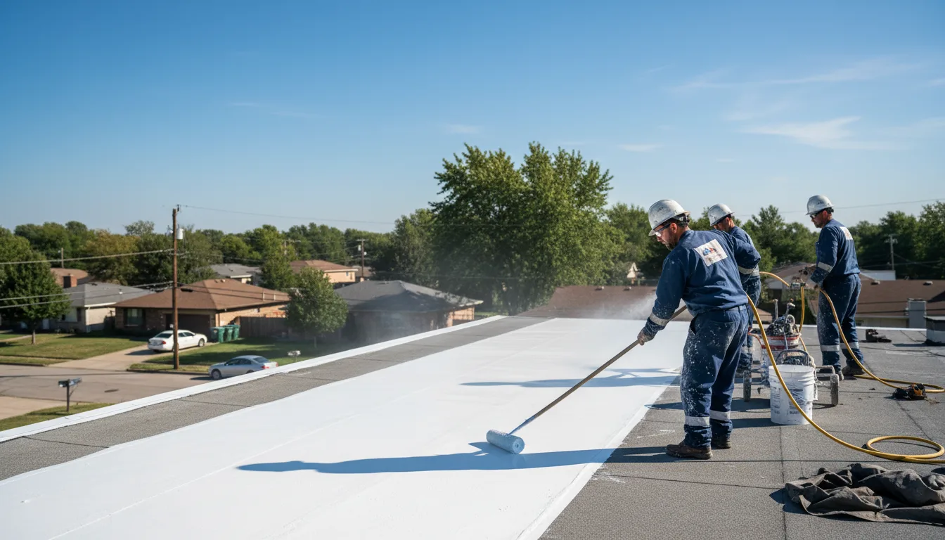 Commercial roof coating in Orrick, MO near me